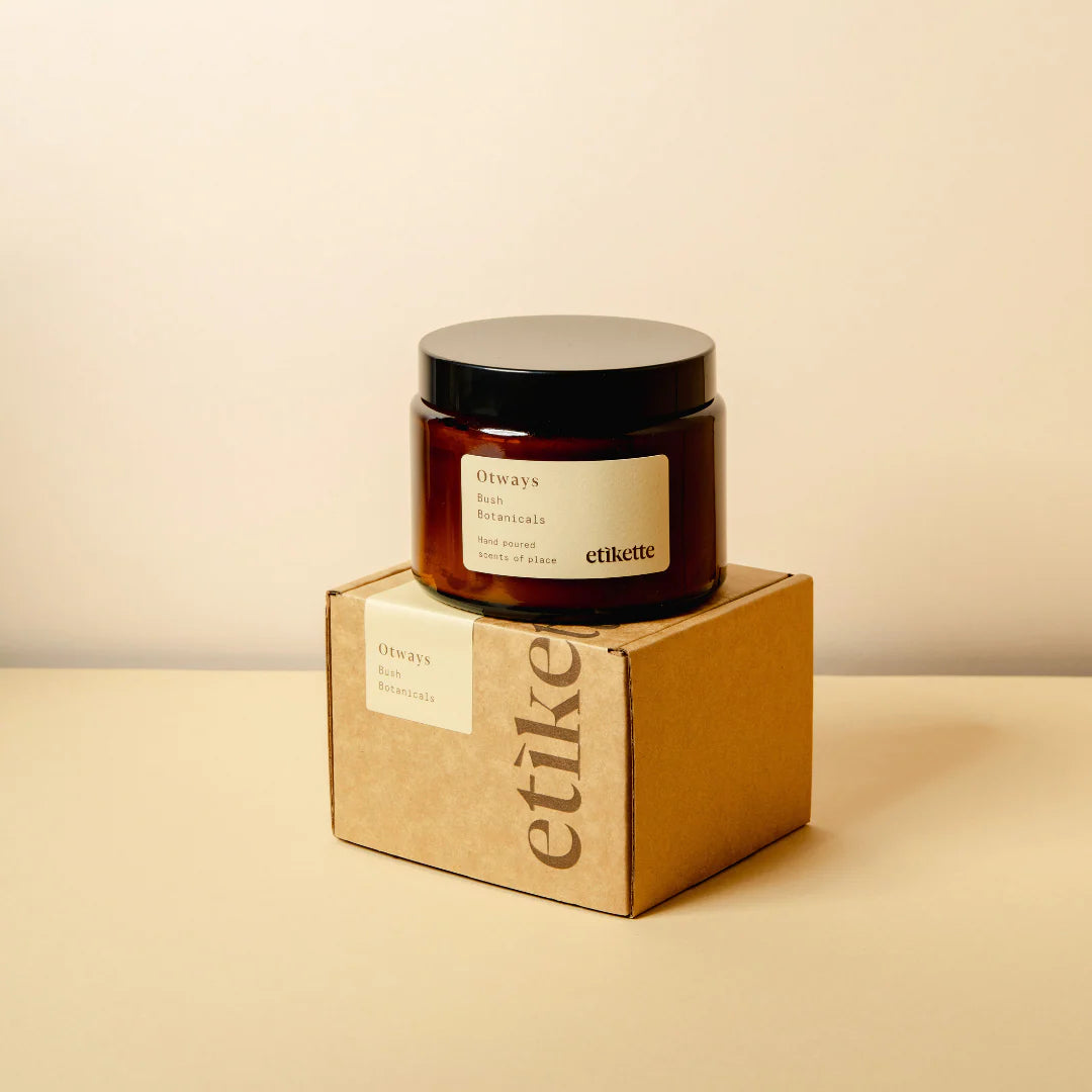 Etikette - Soy Candle 500ml - Otways in Bush Botanicals