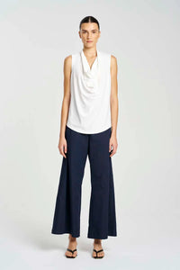 Mela Purdie - Drape Shell Top - Cream