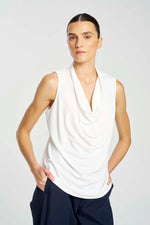 Load image into Gallery viewer, Mela Purdie - Drape Shell Top - Cream
