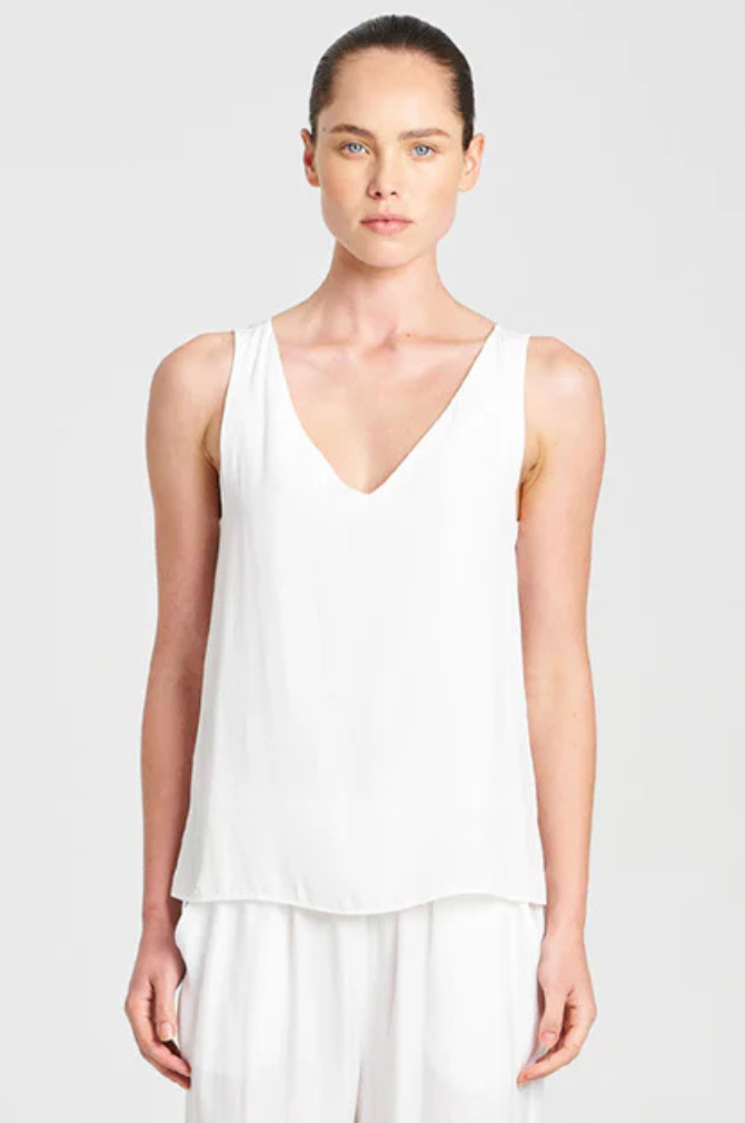 Mela Purdie - Audrey Tank - White