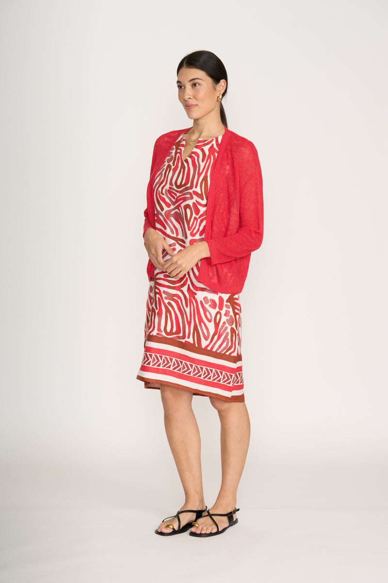 Foil - Cover Story Cardi - Poppy Red