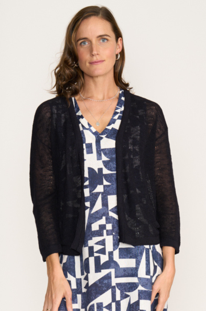Foil - Cover Story Cardi - True Navy