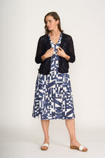 Load image into Gallery viewer, Foil - Cover Story Cardi - True Navy
