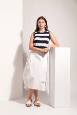 Load image into Gallery viewer, Foil - Say Hello Tank - Navy White
