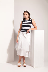 Foil - Say Hello Tank - Navy White