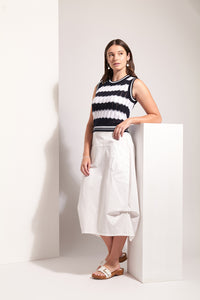 Foil - Say Hello Tank - Navy White