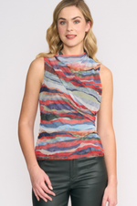 Load image into Gallery viewer, Foil - Sheer Fun Shell Top - Terrain
