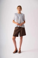 Load image into Gallery viewer, Foil - Frill Of It Blouse - Pale Blue
