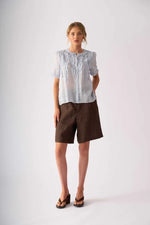 Load image into Gallery viewer, Foil - Frill Of It Blouse - Pale Blue
