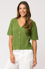 Load image into Gallery viewer, Foil - Bee-Lieve It Cardi - Celery
