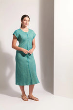 Load image into Gallery viewer, Foil - Cutting Edge Dress - Thyme
