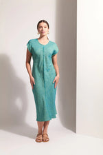 Load image into Gallery viewer, Foil - Cutting Edge Dress - Thyme
