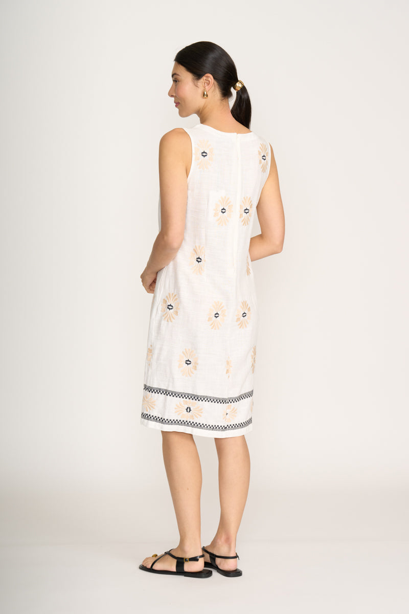 Foil - Sew Special Dress - Sand Geo