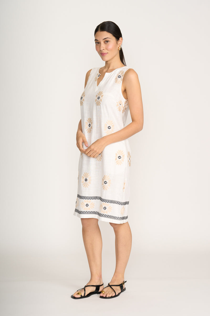 Foil - Sew Special Dress - Sand Geo