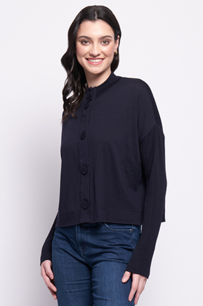 Foil - Early Riser Cardigan - Future Dusk