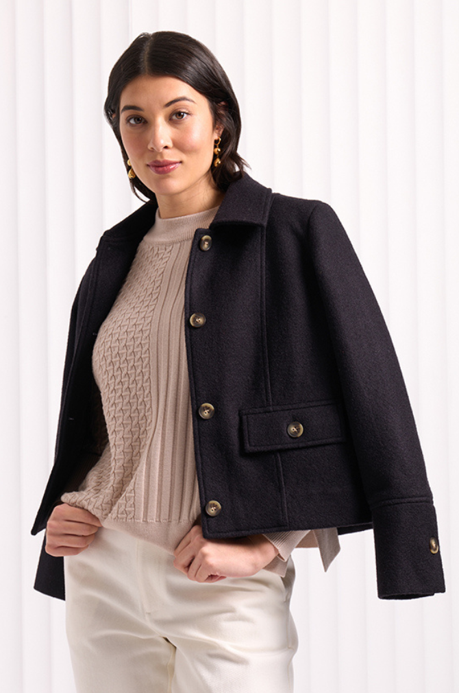 Foil - Sew Happy Coat - Future Dusk