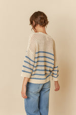 Load image into Gallery viewer, Indi And Cold - Bicolor Stripes Knit - Indigo 475
