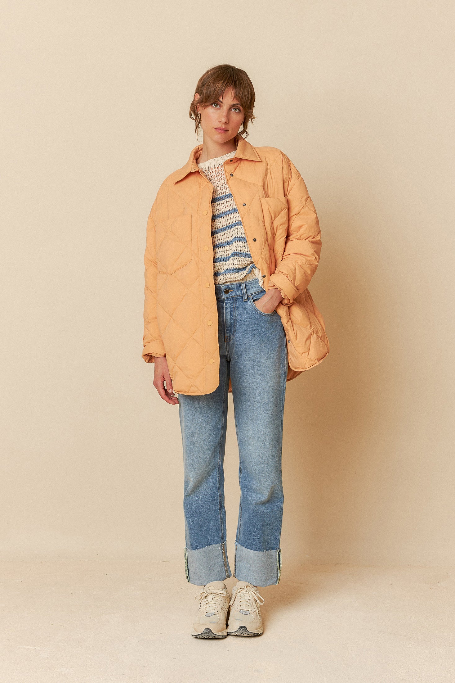 Indi And Cold - Bicolor Stripes Knit - Indigo 475