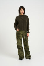 Load image into Gallery viewer, Gestuz - AlphaGZ Short Cardigan - Olive Melange
