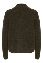 Load image into Gallery viewer, Gestuz - AlphaGZ Short Cardigan - Olive Melange
