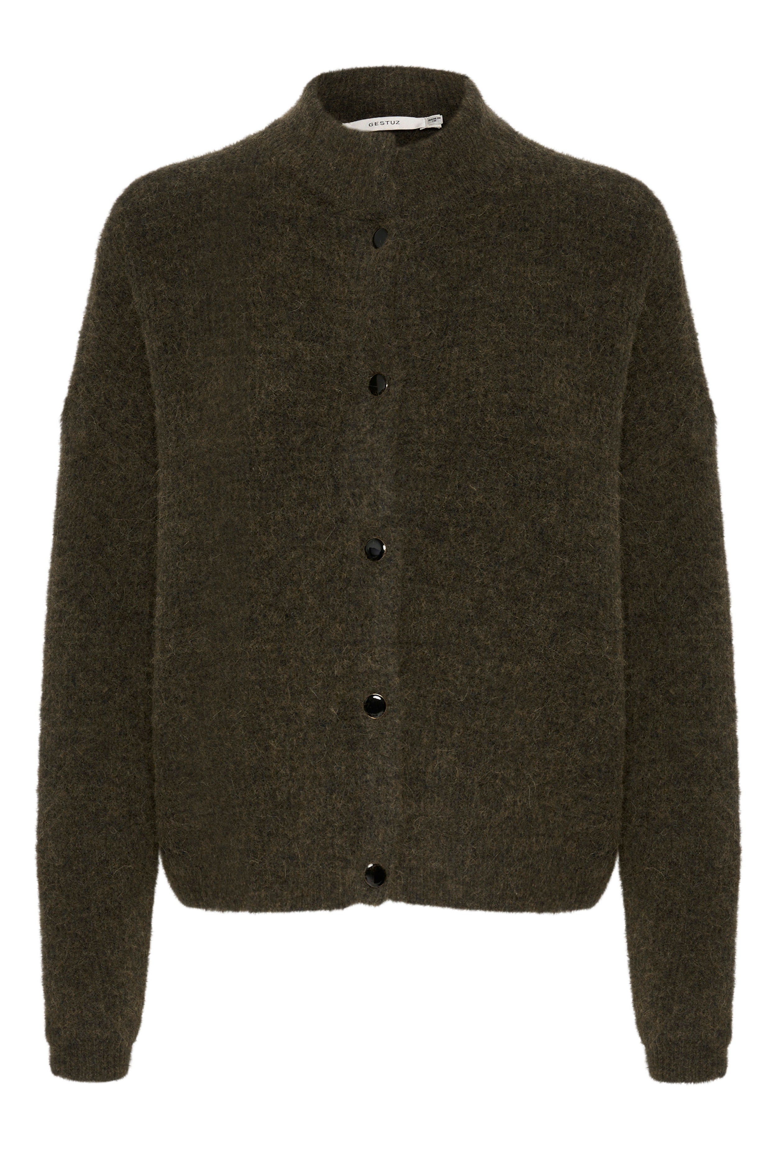 Gestuz - AlphaGZ Short Cardigan - Olive Melange