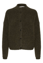 Load image into Gallery viewer, Gestuz - AlphaGZ Short Cardigan - Olive Melange
