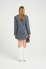 Load image into Gallery viewer, Gestuz - BelmaGZ Dress - Blue Twill Structure
