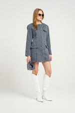 Load image into Gallery viewer, Gestuz - BelmaGZ Dress - Blue Twill Structure

