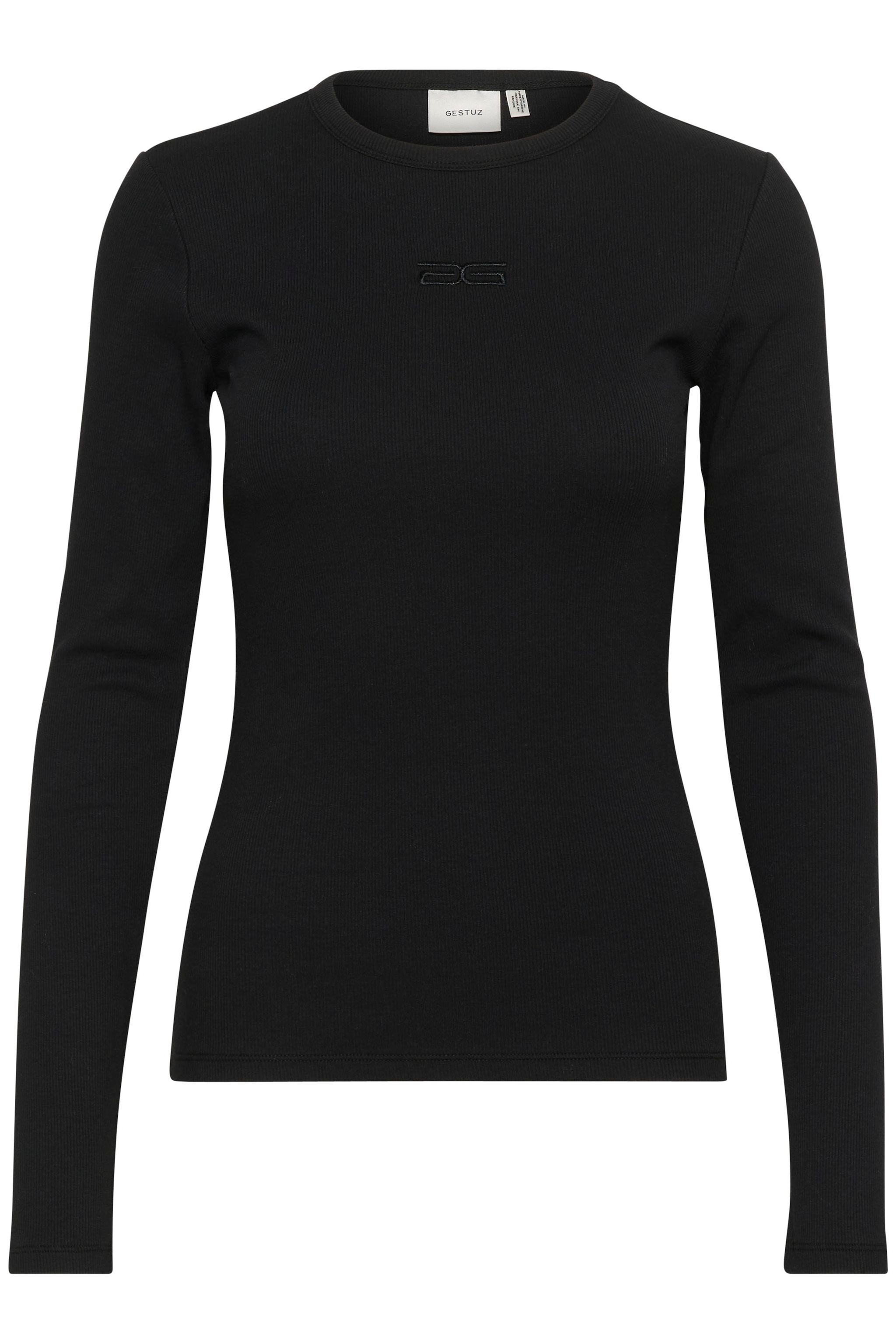 Geztuz - DrewGZ Logo Long Sleeve Top - Black