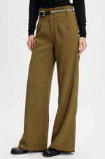 Load image into Gallery viewer, Gestuz - Fraya High Waisted Pants - Amber Green Check
