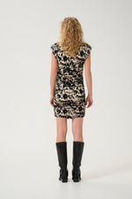 Load image into Gallery viewer, Gestuz - GZflora Dress - Butter Yellow/Black
