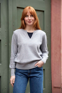 Mansted - Halo Merino Cotton Knit - Light Grey