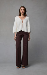 Load image into Gallery viewer, Dricoper - Hunter High Rise Wide Leg Jean - French Roast
