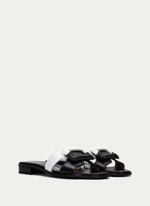 Hispanitas - Flat Yakarta Sandal - Black/White