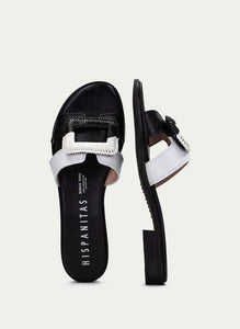 Hispanitas - Flat Yakarta Sandal - Black/White