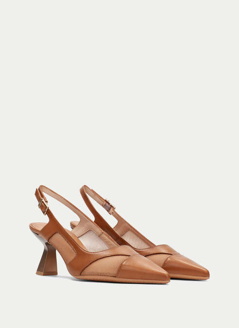 Hispanitas - Nova Slingback Shoe - Cuoio Cuoio