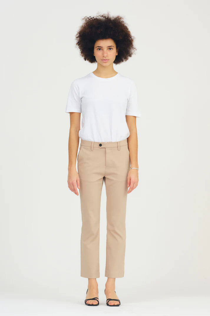 Ivy Copenhagen - Alice Cropped Flare Pant - Coffee Brown