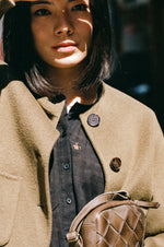 Load image into Gallery viewer, Indi And Cold - Patch Pockets Cropped Jacket - Olive
