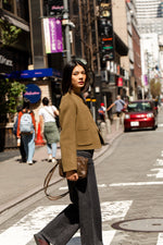 Load image into Gallery viewer, Indi And Cold - Patch Pockets Cropped Jacket - Olive
