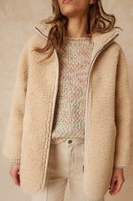 Load image into Gallery viewer, Indi And Cold - Abrigo Reversible Coat - Ecru
