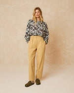 Load image into Gallery viewer, Indi And Cold - Flowy Dobby Shirt - Black
