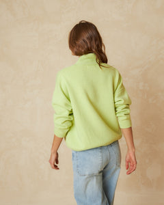Indi And Cold - Knitted Shawl Collar Jumper - Sorbet