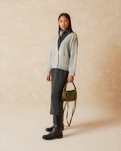 Indi And Cold - Cross Knit Jacket - Grey Vigor