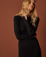 Load image into Gallery viewer, Indi And Cold - Knitted Maxi Dress - Black
