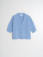 Load image into Gallery viewer, Indi And Cold - Knitted Short Sleeve Cardigan - Sky
