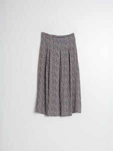 Indi And Cold - Midi Printed Skirt - Midnight