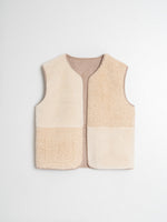 Load image into Gallery viewer, Indi And Cold - Reversible Patch Vest - Ecru
