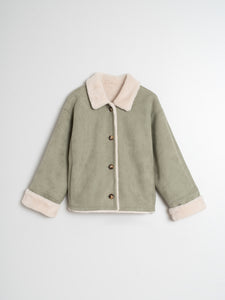 Indi And Cold - Short Nubuck Effect Coat - Agua