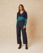 Load image into Gallery viewer, Indi And Cold - Two Tone Open Gauge Knit Cardigan - Pato
