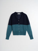 Load image into Gallery viewer, Indi And Cold - Two Tone Open Gauge Knit Cardigan - Pato
